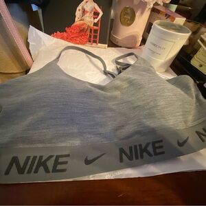 New Nike Indy Gray Sports Bra